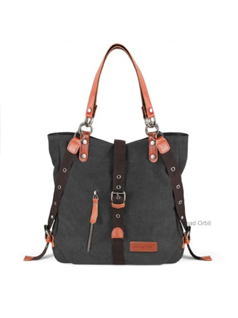 Canvas Tote Handbag Convertible Backpack Shoulder Bag Purse